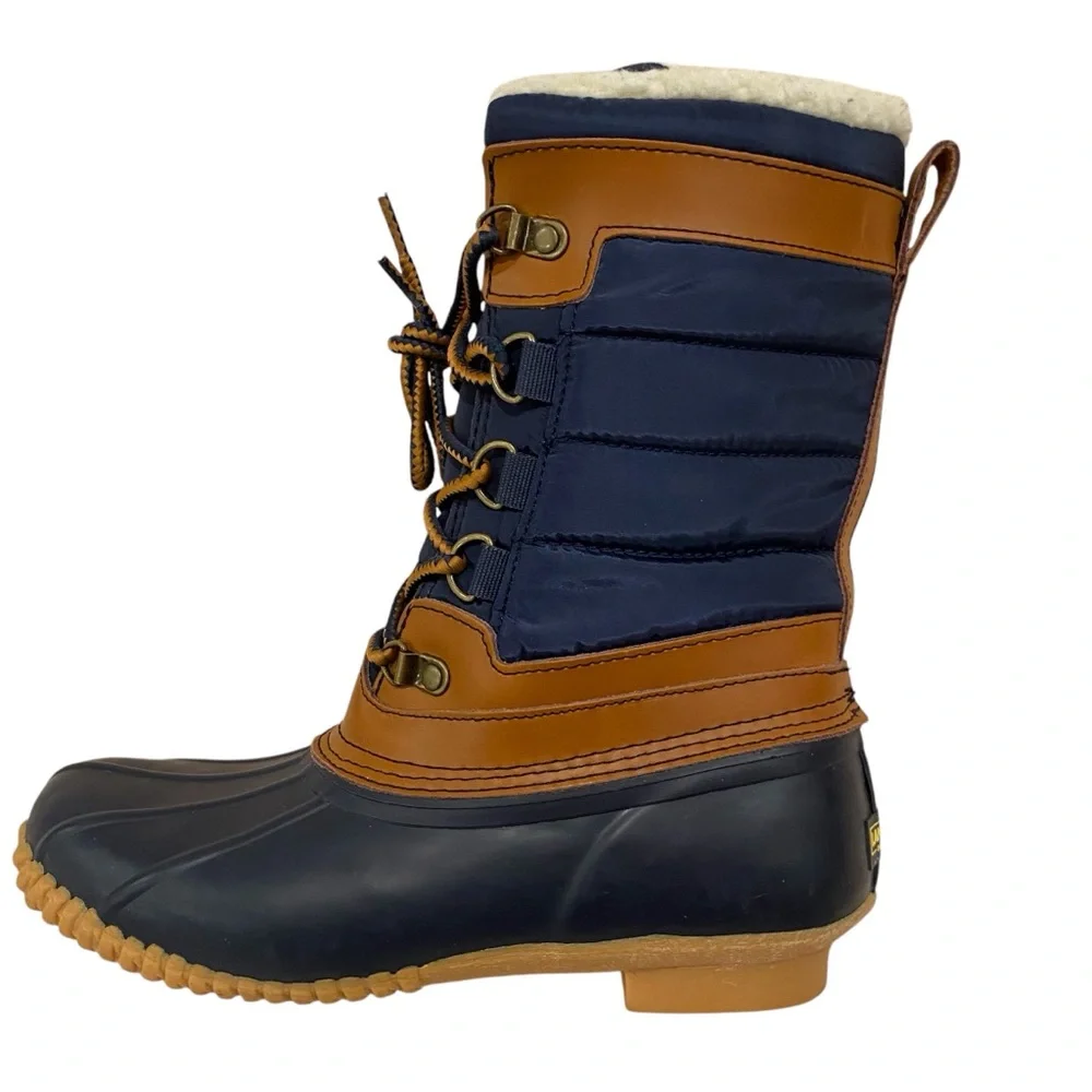 Lands’ End Winter Snow Boots Navy Blue Women’s Size 6 NEW